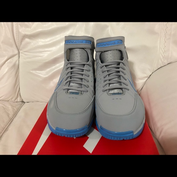 Nike Air Zoom Huarache 2K4 Wolf Grey Blue New - Picture 2 of 5